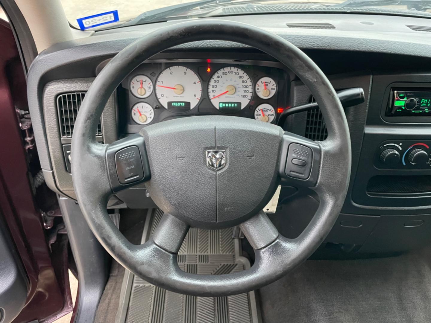 2004 Maroon /Black Dodge Ram 2500 Laramie 2WD (3D7KA26C44G) with an 5.9L L6 OHV 24V TURBO DIESEL engine, Automatic transmission, located at 1501 West 15th St., Houston, 77008, (713) 869-2925, 29.797941, -95.411789 - Photo#8